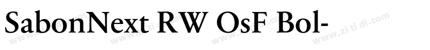 SabonNext RW OsF Bol字体转换 SabonNext RW OsF Bol字体转换